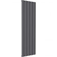 Reina Belva Modern Aluminium vertical radiator in anthracite, 1800mm high x 516mm wide, sleek heat-efficient design