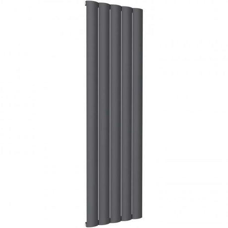 Reina Belva Modern Aluminium vertical radiator in anthracite, 1800mm high x 516mm wide, sleek heat-efficient design