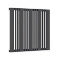 Reina Bonera Designer 550mm High x 588mm Wide Horizontal Radiator - Anthracite - RND - HB588A - TAP 'N' SHOWER