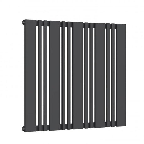 Reina Bonera Designer 550mm High x 588mm Wide Horizontal Radiator - Anthracite - RND - HB588A - TAP 'N' SHOWER