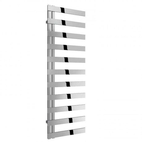 Reina Capelli Modern Vertical polished stainless steel heated towel rail, 1525mm high x 500mm wide, sleek vertical design for contemporary bathrooms