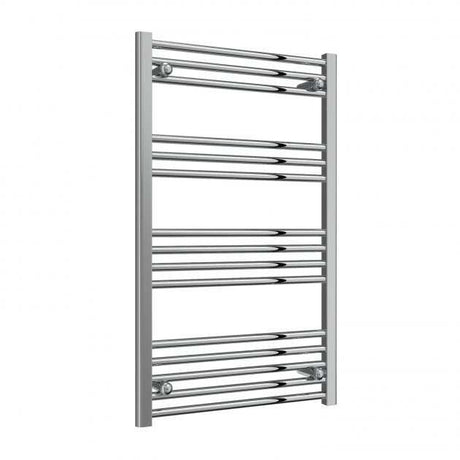 Reina Capo Modern vertical chrome heated towel rail 1000mm high x 600mm wide