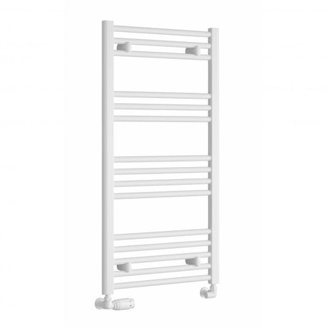 Reina Capo Straight 1000mm High x 600mm Wide Heated Towel Rail - White - CPO1060WF - TAP 'N' SHOWER