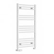 Reina Capo Straight 1000mm High x 500mm Wide Heated Towel Rail - White - CPO1050WF - TAP 'N' SHOWER