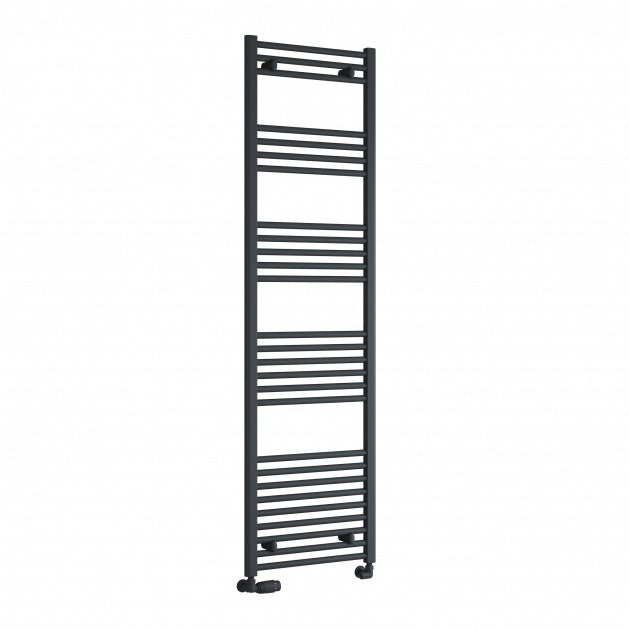 Reina Capo Straight 1800mm High x 600mm Wide Heated Towel Rail - Anthracite - CPO1860AF - TAP 'N' SHOWER