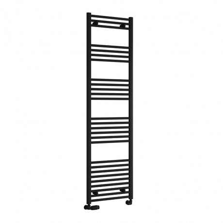 Reina Capo Straight 1800mm High x 600mm Wide Heated Towel Rail - Black - CPO1860KF - TAP 'N' SHOWER