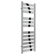 Reina Carpi Modern Vertical chrome heated towel rail 1200mm high flat panel design