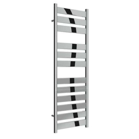 Reina Carpi Modern Vertical chrome heated towel rail 1200mm high flat panel design