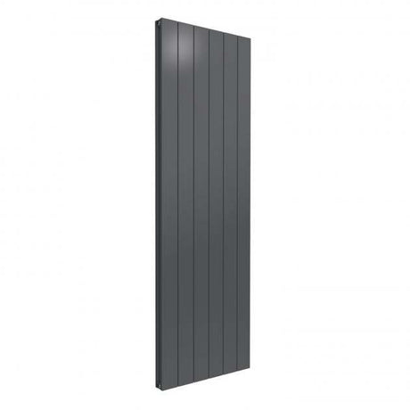 Reina Casina modern anthracite aluminium double vertical radiator 1800mm high by 565mm wide