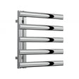 Reina Cavo Designer 530mm High x 500mm Wide Heated Towel Rail - Polished Stainless Steel - RNS - CV505P - TAP 'N' SHOWER