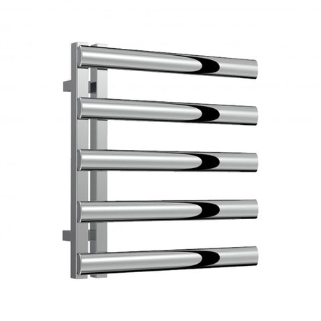 Reina Cavo Designer 530mm High x 500mm Wide Heated Towel Rail - Polished Stainless Steel - RNS - CV505P - TAP 'N' SHOWER