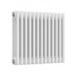Reina Colona 500mm High x 605mm Wide 3 Column Horizontal Radiator - White - 3/C513 - TAP 'N' SHOWER