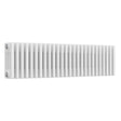 Reina Colona Traditional white horizontal 4 column radiator 300mm high x 1190mm wide for efficient home heating