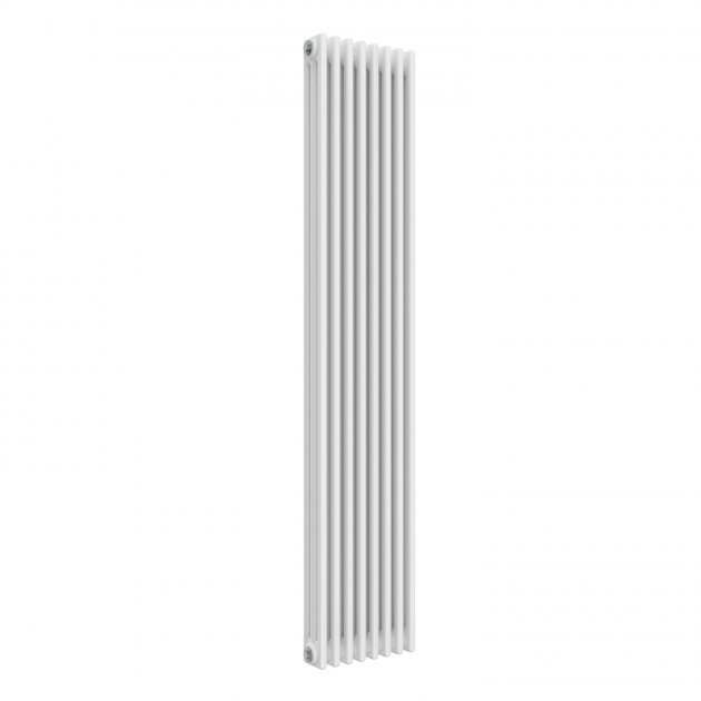 Reina Colona Traditional vertical 3-column white radiator 1800mm high x 380mm wide for space-saving heating
