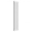 Reina Coneva Modern vertical white designer radiator 1500mm high by 300mm wide for bathrooms