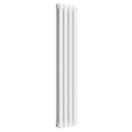 Reina Coneva Modern vertical white designer radiator 1500mm high by 300mm wide for bathrooms