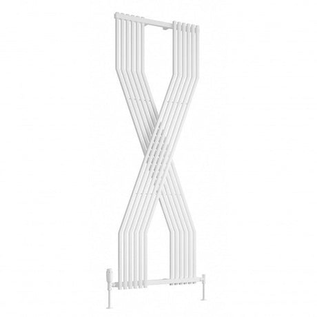 Reina Coredo 1760mm High x 620mm Wide Vertical Designer Radiator - White - RND - CRD1862W - TAP 'N' SHOWER