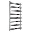 Reina Deno Designer Stainless Steel Heated Towel Rail 992mm High x 500mm Wide - Polished - RNS - DE510P - TAP 'N' SHOWER