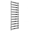Reina Deno Designer Modern Stainless Steel Heated Towel Rail 1488mm High x 500mm Wide - Polished - RNS - DE515P - TAP 'N' SHOWER