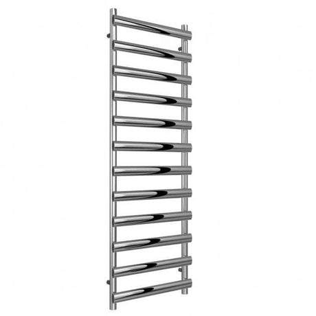 Reina Deno Designer Modern Stainless Steel Heated Towel Rail 1488mm High x 500mm Wide - Polished - RNS-DE515P
