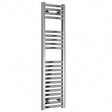 Reina Diva Straight 1200mm High x 300mm Wide Heated Towel Rail - Chrome - AG30120CF - TAP 'N' SHOWER