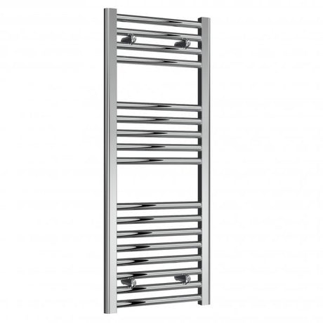 Reina Diva Straight 1000mm High x 400mm Wide Heated Towel Rail - Chrome - AG40100CF - TAP 'N' SHOWER