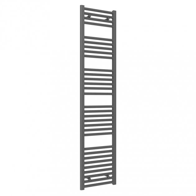 Reina Diva Flat 1800mm High x 400mm Wide Heated Towel Rail - Anthracite - AG40180AF - TAP 'N' SHOWER