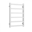 Reina Fano 720mm High x 485mm Wide Designer Heated Towel Rail - White - A - FNO0725W - TAP 'N' SHOWER