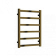 Reina Fano Designer 720mm High x 485mm Wide Heated Towel Rail - Bronze Satin - A - FNO0725Z - TAP 'N' SHOWER