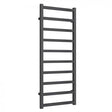 Reina Fano 1240mm High x 485mm Wide Designer Heated Towel Rail - Anthracite - A - FNO1245A - TAP 'N' SHOWER