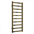 Reina Fano 1240mm High x 485mm Wide Designer Heated Towel Rail - Bronze Satin - A - FNO1245Z - TAP 'N' SHOWER