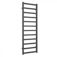 Reina Fano Designer 1500mm High x 485mm Wide Heated Towel Rail - Anthracite - A - FNO1505A - TAP 'N' SHOWER