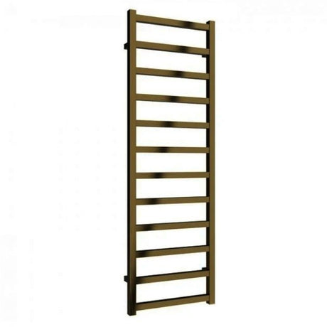Reina Fano 1500mm High x 485mm Wide Designer Heated Towel Rail - Bronze Satin - A - FNO1505Z - TAP 'N' SHOWER