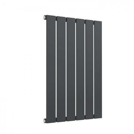 Reina Flat DesignerModern Single Horizontal Radiator 600mm High x 440mm Wide - Anthracite - RND-FL06A