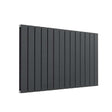 Reina Flat Modern Designer Double Horizontal Radiator 600mm High x 1032mm Wide - Anthracite - RND-FL14AD