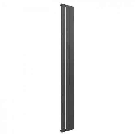 Reina Flat 1600mm High x 218mm Wide Single Designer Vertical Radiator - Anthracite - RND - FL163A - TAP 'N' SHOWER