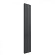 Reina Flat 1600mm High x 292mm Wide Double Designer Vertical Radiator - Anthracite - RND - FL164AD - TAP 'N' SHOWER