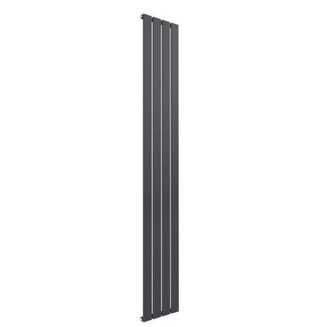 Reina Flat Modern Single Designer Vertical Radiator 1800mm High x 292mm Wide - Anthracite - RND-FL184A