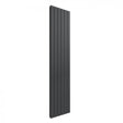 Reina Flat 1800mm High x 440mm Wide Double Designer Vertical Radiator - Anthracite - RND - FL186AD - TAP 'N' SHOWER