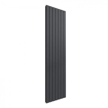 Reina Flat Double Convector anthracite vertical radiator, 1800mm high, 514mm wide, sleek modern heating panel