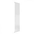 Reina Flat 1600mm High x 366mm Wide Single Designer Vertical Radiator - White - RND - FL165W - TAP 'N' SHOWER