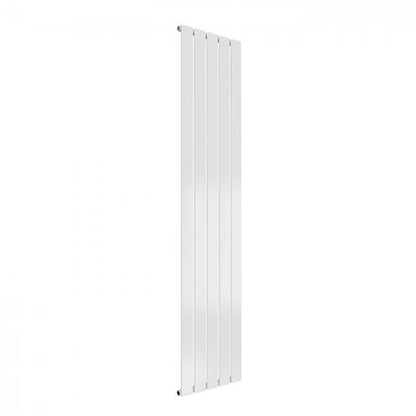 Reina Flat 1600mm High x 366mm Wide Single Designer Vertical Radiator - White - RND - FL165W - TAP 'N' SHOWER