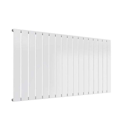 Reina Flat Modern Designer Single Horizontal Radiator 600mm High x 1254mm Wide - White - RND-FL17W