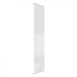 Reina Flat Single Convector white vertical designer radiator 1800mm high by 366mm wide with slim steel construction