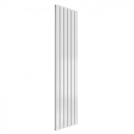 Reina Flat 1800mm High x 440mm Wide Double Designer Vertical Radiator - White - RND - FL186WD - TAP 'N' SHOWER