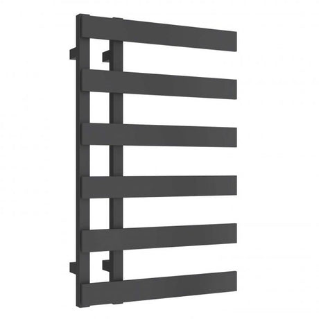 Reina Florina 800mm High x 500mm Wide Designer Heated Towel Rail - Anthracite - RND - FR508A - TAP 'N' SHOWER