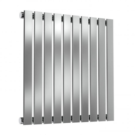 Reina Flox 600mm High x 590mm Wide Single Horizontal Radiator - Polished - RNS - FTX060059SP - TAP 'N' SHOWER