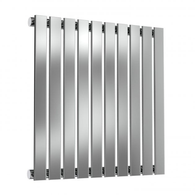 Reina Flox 600mm High x 590mm Wide Single Horizontal Radiator - Polished - RNS - FTX060059SP - TAP 'N' SHOWER