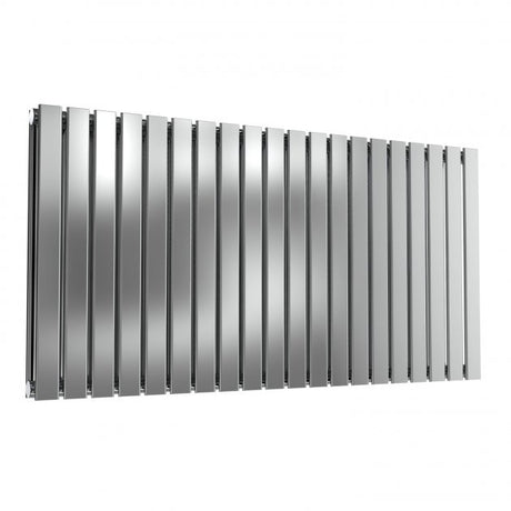 Reina Flox 600mm High x 1180mm Wide Double Horizontal Radiator - Polished - RNS - FTX060118DP - TAP 'N' SHOWER