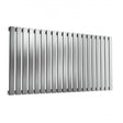 Reina Flox 600mm High x 1180mm Wide Single Horizontal Radiator - Brushed - RNS - FTX060118SB - TAP 'N' SHOWER